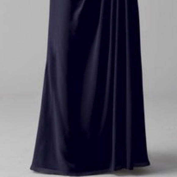 Watters 8541 Draped Chiffon Bridesmaid Gown - Picture 4 of 5